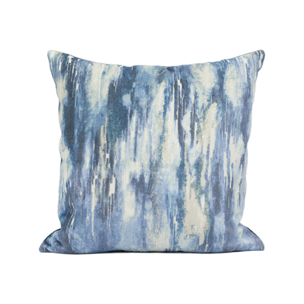 Clarke & Clarke - Umbra - Denim - Sumptuous Designer Abstract Velvet Cushion Cover - Handmade Throw Pillow - Designer Home Décor