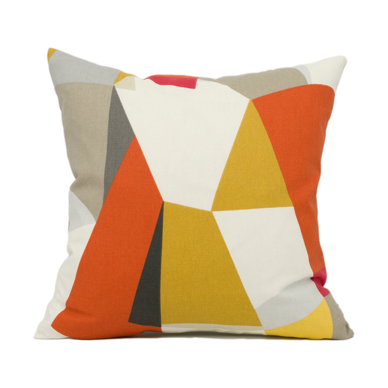 Scion - Pucci - Stone / Chilli / Glow - Funky Retro Geometric Cushion Cover - Handmade Throw Pillow - Designer Home Décor