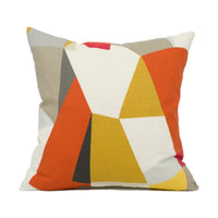 Thumbnail for Scion - Pucci - Stone / Chilli / Glow - Funky Retro Geometric Cushion Cover - Handmade Throw Pillow - Designer Home Décor