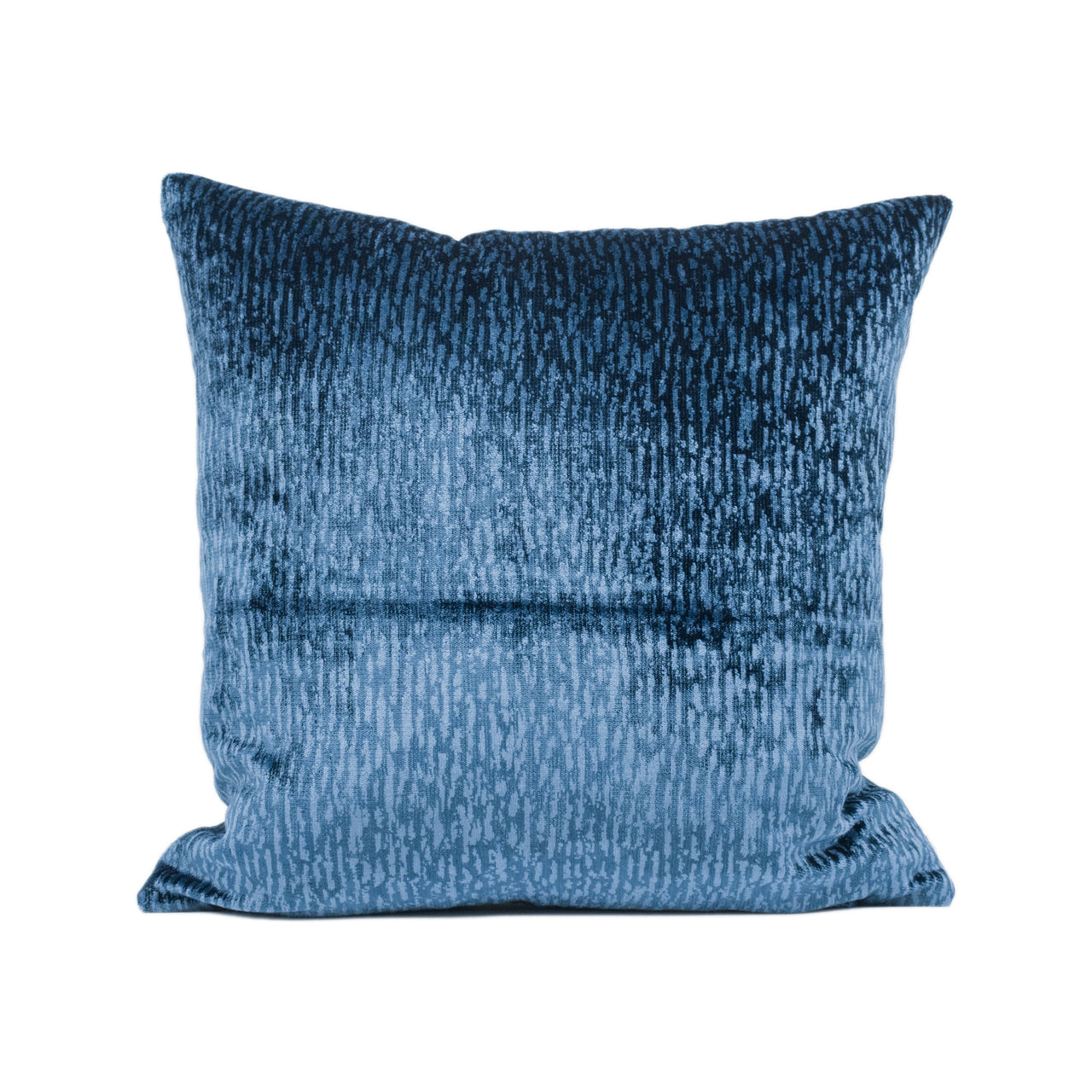 Designers Guild - Bourlet - Indigo - Lustrous Small Scale Textural Velvet Cushion Cover - Handmade Throw Pillow - Designer Home Décor