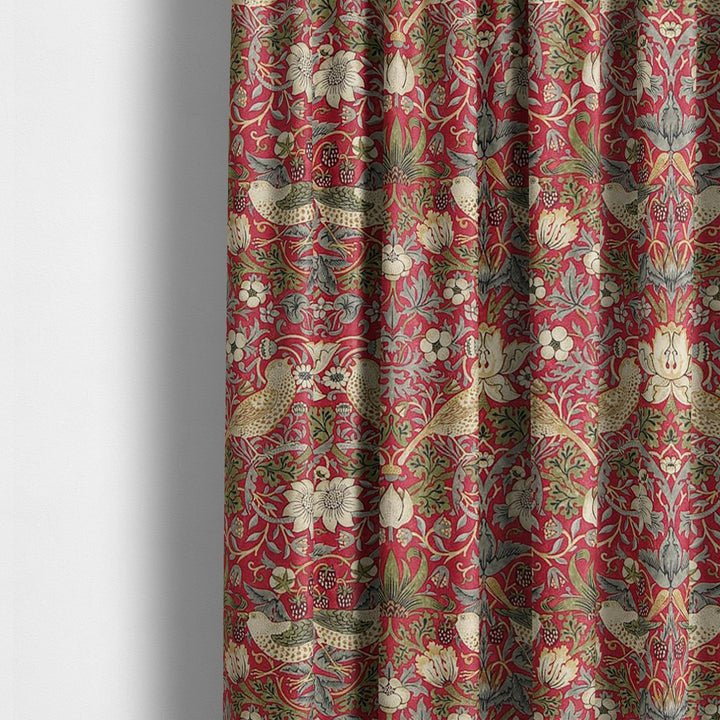 William morris strawberry thief crimson slate curtains made to measure drapes designer home decor.
