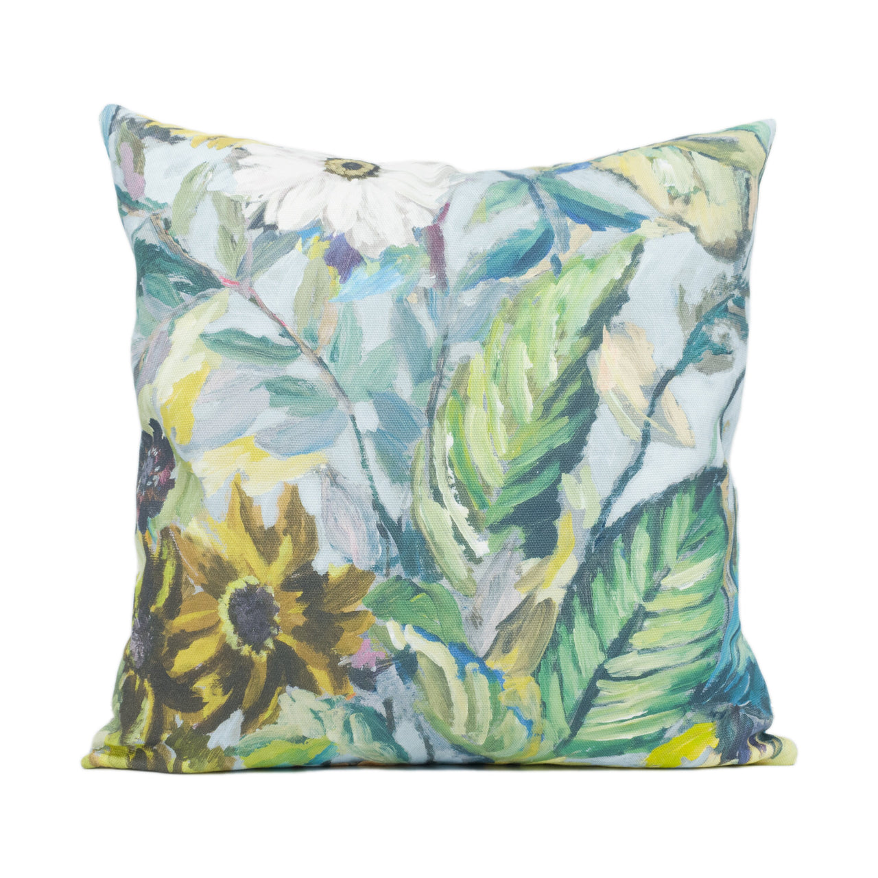 Designers Guild - Glynde - Eau De Nil - Beautiful Large Scale Painterly Floral Cushion Cover - Handmade Throw Pillow - Designer Home Décor