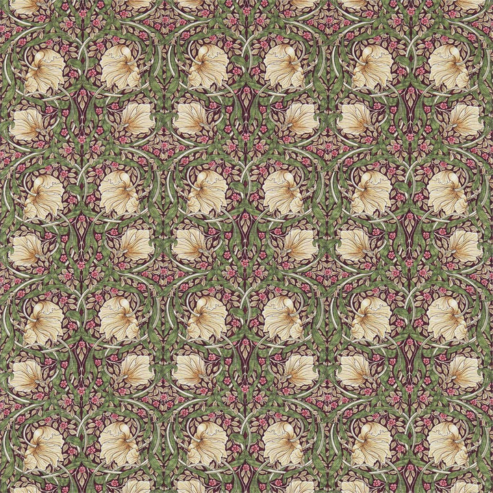 William Morris Pimpernel Aubergine Olive Curtains Made to Measure Drapes Designer Home Decor.