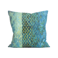 Thumbnail for Designers Guild - Kasavu - Emerald - Indian Sari Inspired Striped Cushion Cover - Handmade Throw Pillow - Designer Home Décor