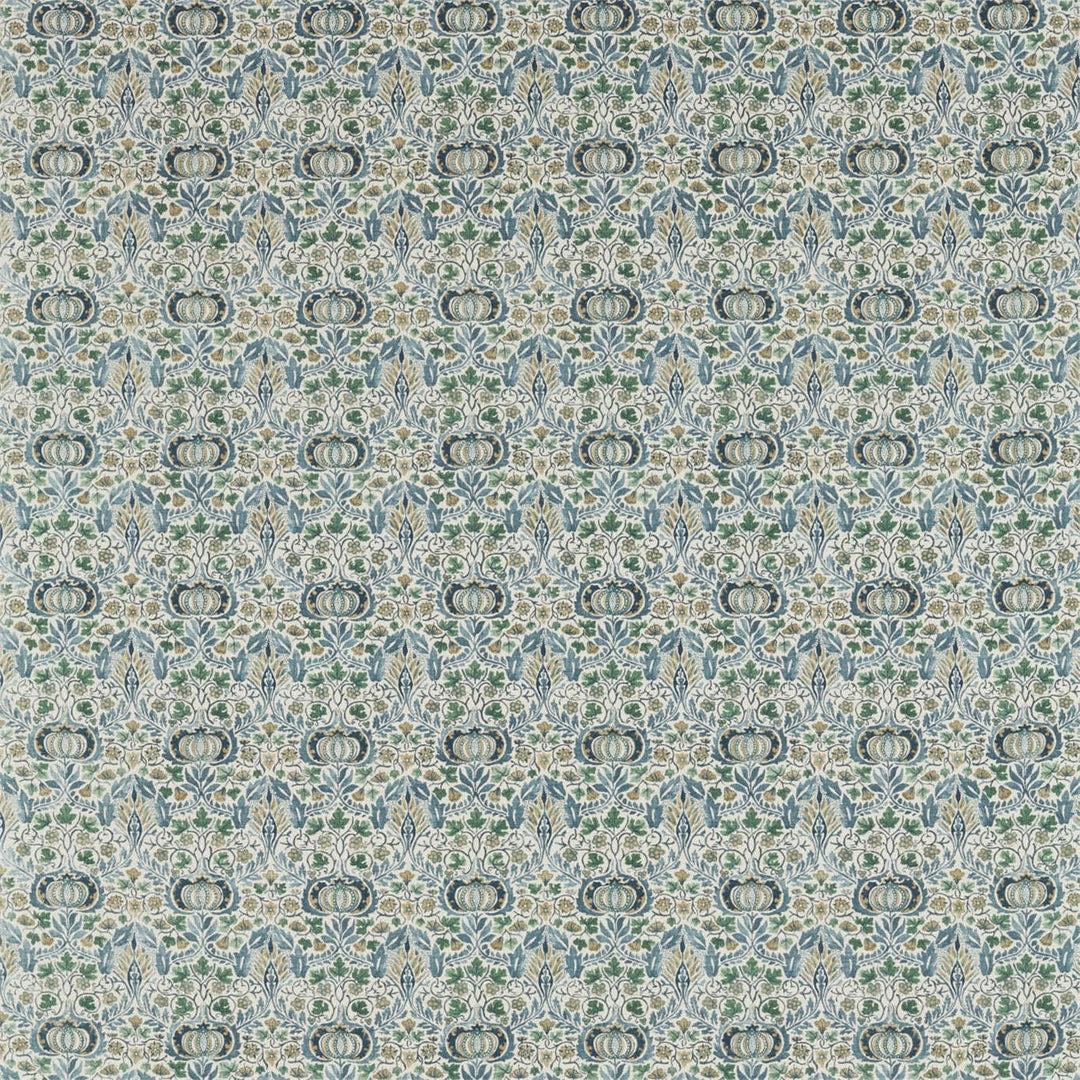 William Morris Little Chintz Blue Fennel Curtains Made to Measure Drapes Designer Home Decor.