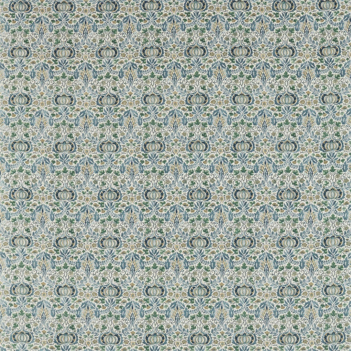 William Morris Little Chintz Blue Fennel Curtains Made to Measure Drapes Designer Home Decor.
