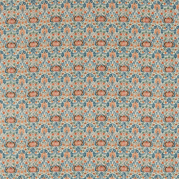 William Morris Little Chintz Teal Saffron Curtains Made to Measure Drapes Designer Home Decor.