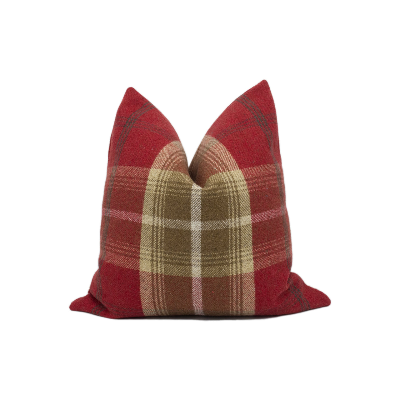 Porter & Stone - Balmoral - Red - Plaid Tartan Cushion Cover - Handmade Throw Pillow - Designer Home Décor