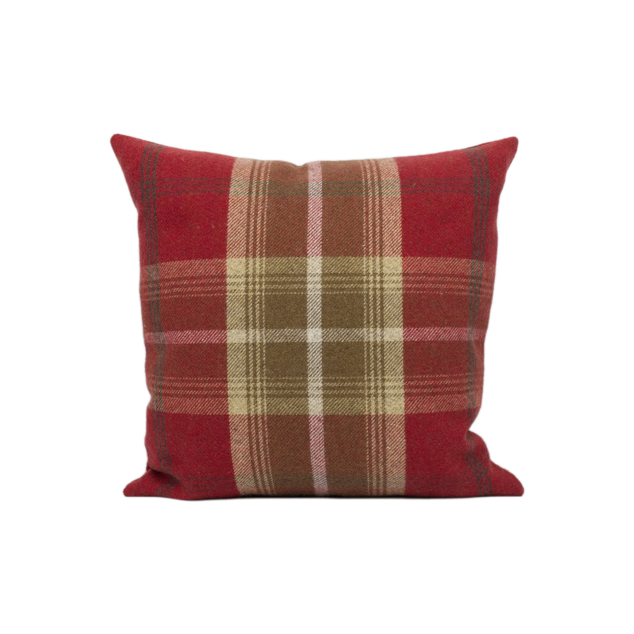 Porter & Stone - Balmoral - Red - Plaid Tartan Cushion Cover - Handmade Throw Pillow - Designer Home Décor