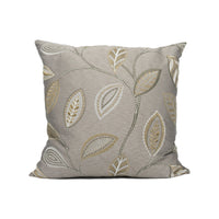 Thumbnail for Jane Churchill - Anza - Silver / Gold - Glamorous Metallic Embroidered Designer Cushion Cover - Handmade Throw Pillow Luxury Home Décor