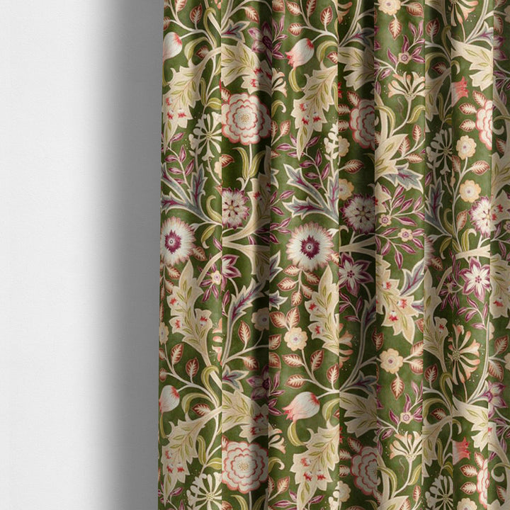 William Morris Wilhelmina Moss Curtains Made to Measure Drapes Designer Home Decor.