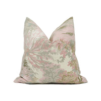 Thumbnail for Thibaut - Lincoln Toile - Blush - Soft Muted Scenic Pattern Piped Cushion Cover - Handmade Throw Pillow - Designer Home Décor