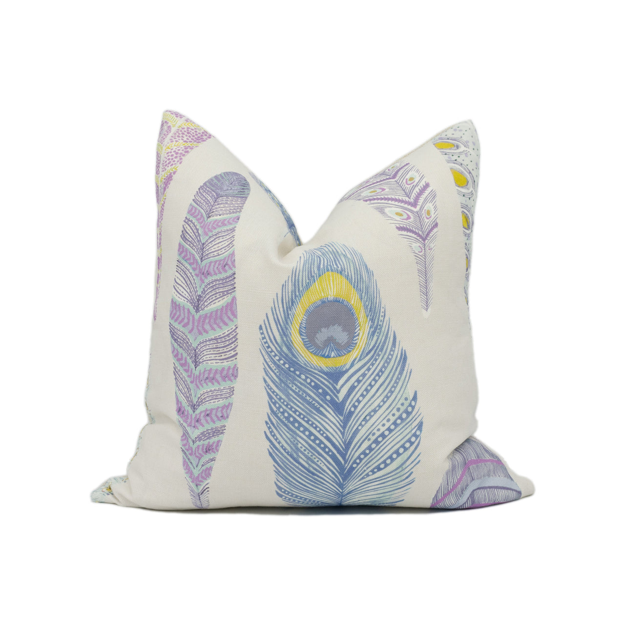 Voyage Decoration - Samui Print - Heather - Quirky Illustrative Feather Cushion Cover - Handmade Throw Pillow Designer Home Décor