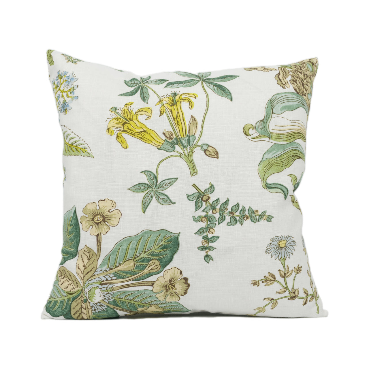 Cowtan and Tout - Linnaeus - Emerald / Ivory - Beautiful Botanical Designer Cushion Cover - Handmade Throw Pillow - Designer Home Décor