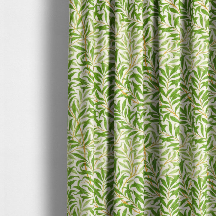 William morris willow bough leaf green curtains made to measure drapes designer home decor.