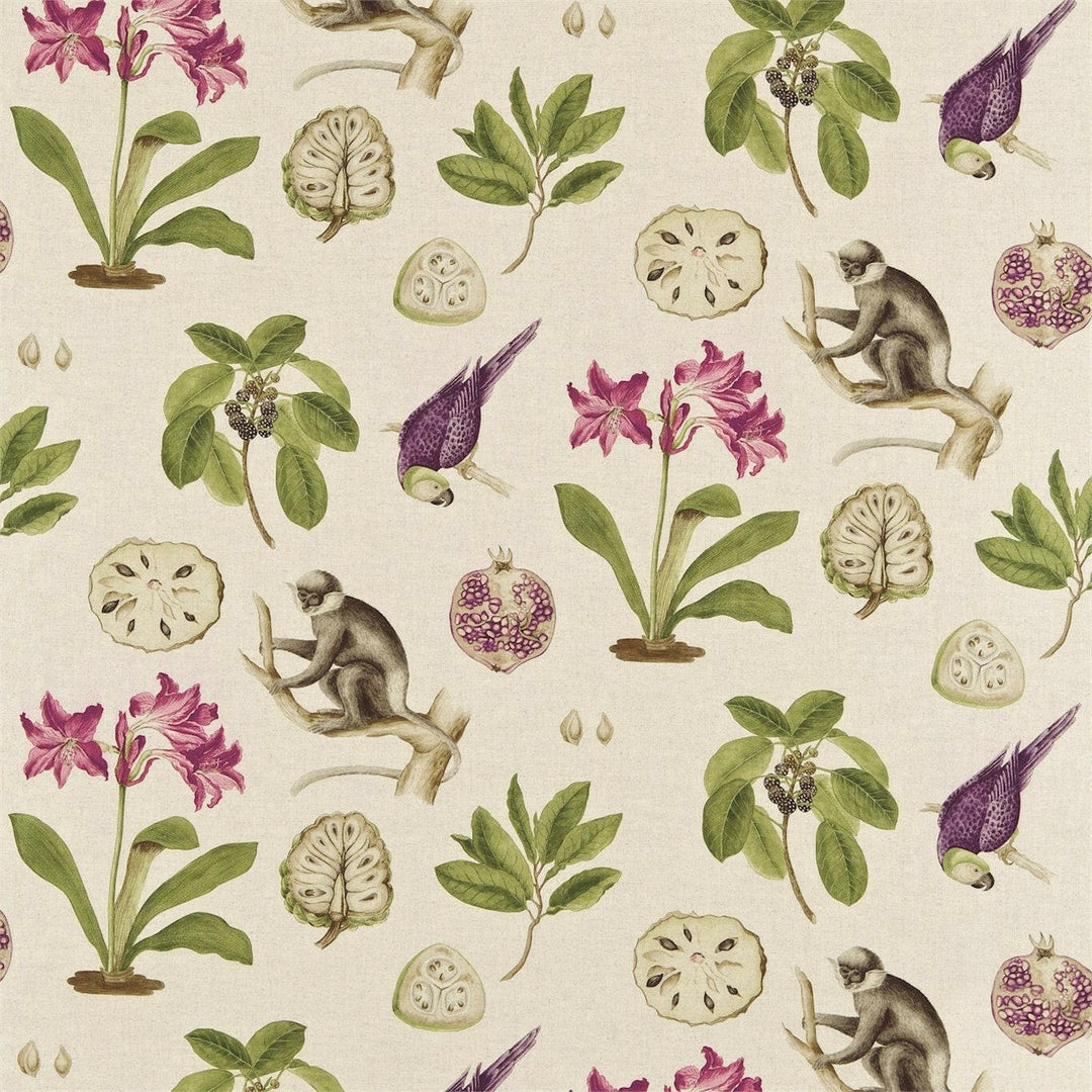 Sanderson capuchins boysenberry curtains made to measure drapes designer home decor.