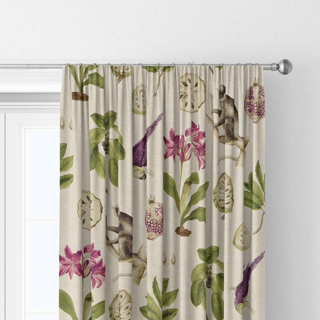 Sanderson capuchins boysenberry curtains made to measure drapes designer home decor.