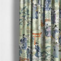 Thumbnail for Manuel canovas geishas indigo curtains made to measure drapes designer home decor