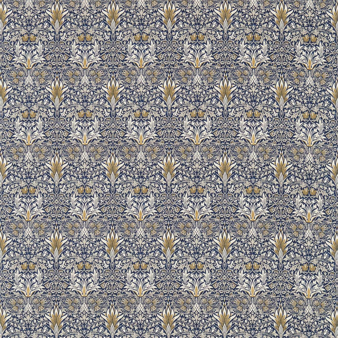 William Morris Snakeshead Indigo / Hemp Curtains Made to Measure Drapes Designer Home Decor.
