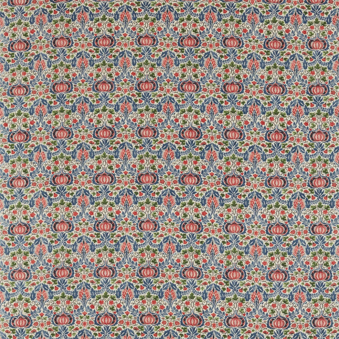 William Morris Little Chintz Indigo Carmine Curtains Made to Measure Drapes Designer Home Decor.