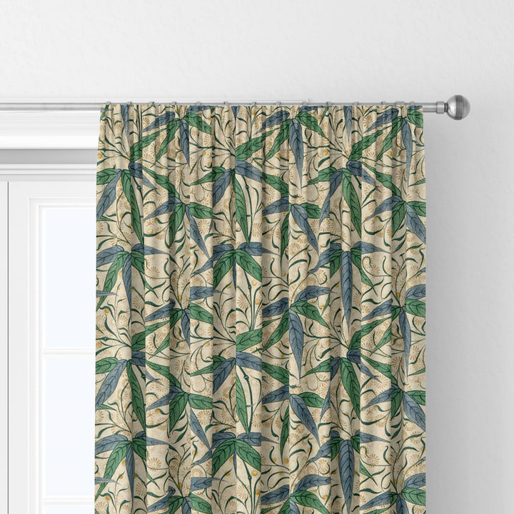 William Morris Bamboo Thyme Artichoke Curtains Made to Measure Drapes Designer Home Decor.