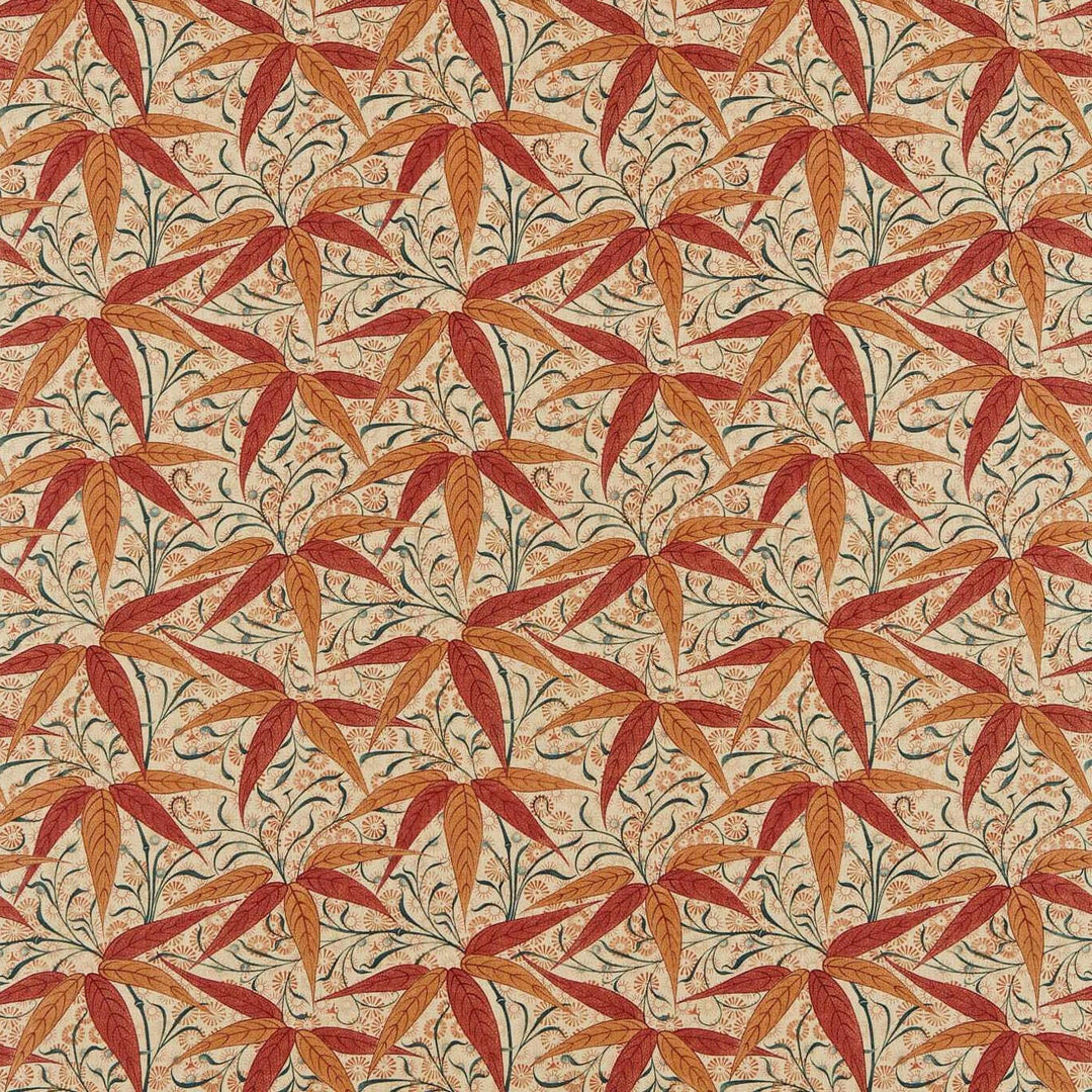 William Morris Bamboo Russet Siena Curtains Made to Measure Drapes Designer Home Decor.