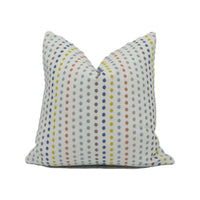 Thumbnail for Villa Nova - Dotty - Sorbet - Fun Bright Colourful Embroidered Polka Dot Cushion Cover - Handmade Throw Pillow - Designer Home Décor