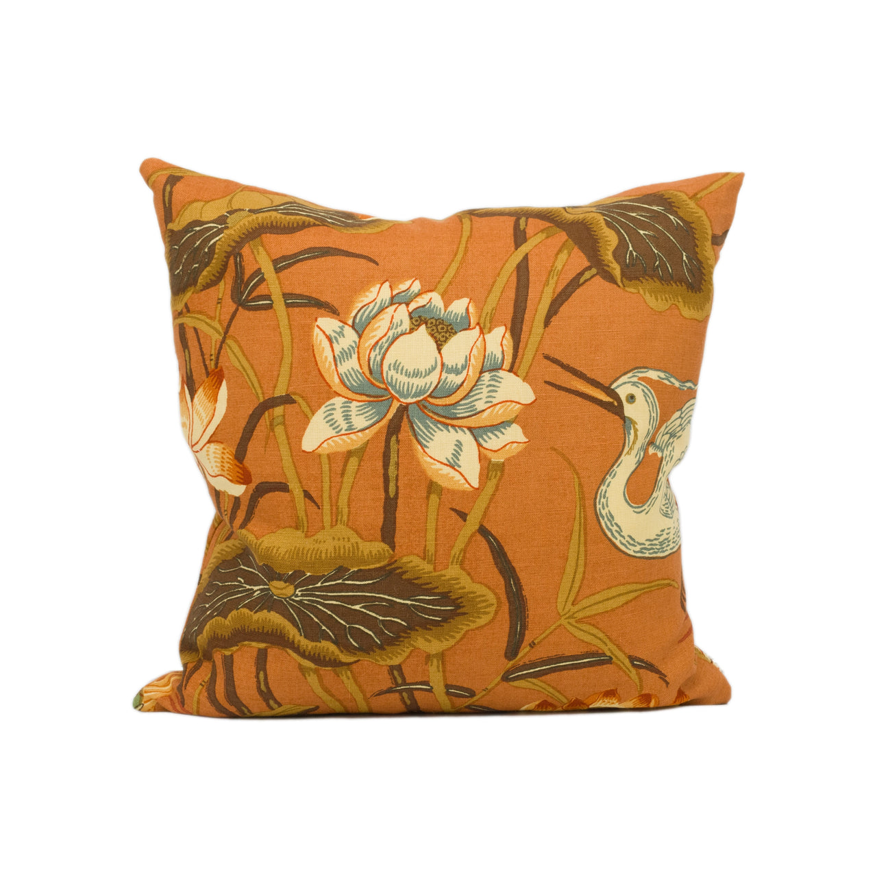 Schumacher - Lotus Garden - Lacquer - Enchanting 1920's Japanese Motif Designer Cushion Cover - Luxury Throw Pillow - Handmade Home Décor