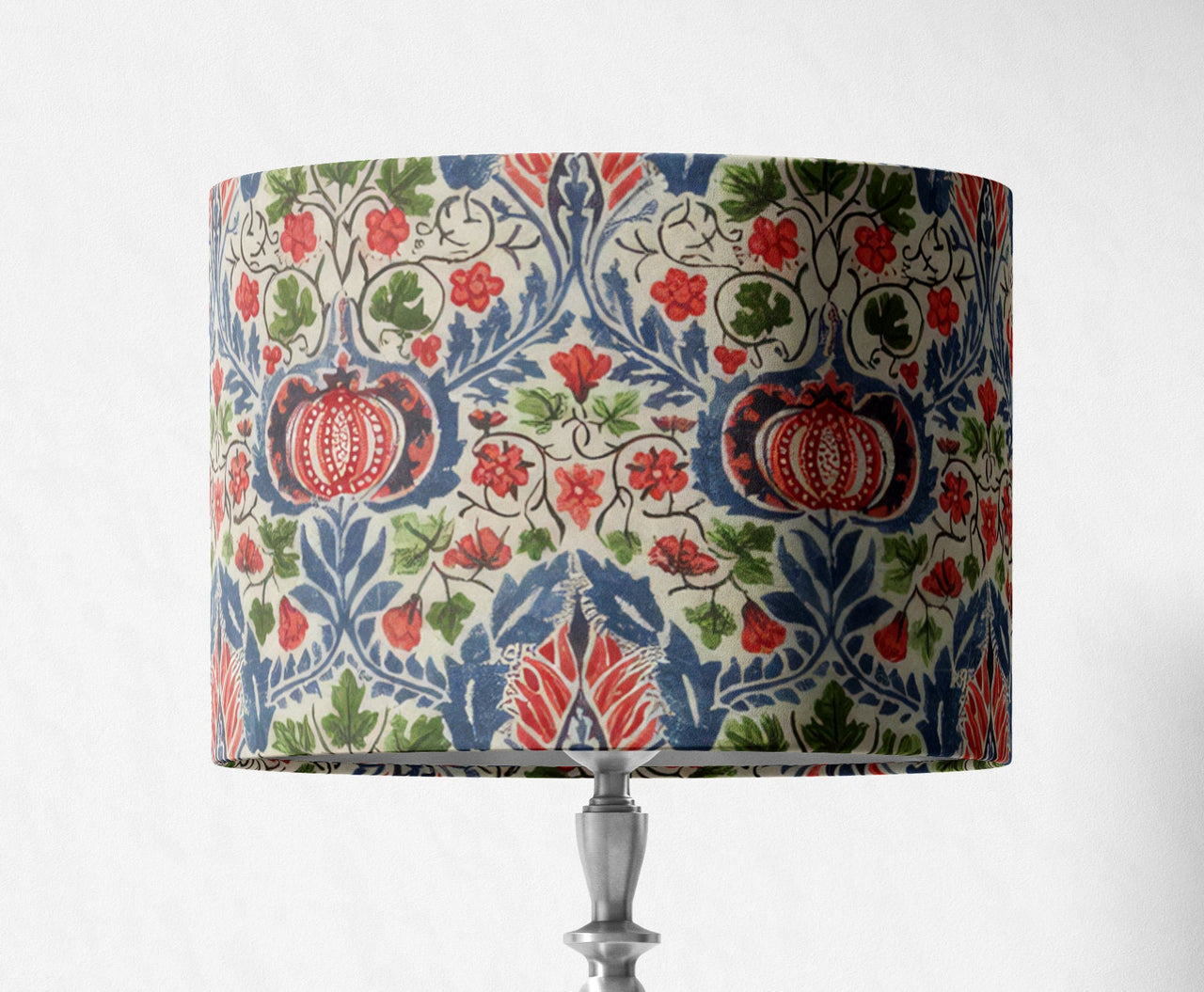 William Morris - Little Chintz - Indigo / Carmine - Lampshade Stunning Handmade