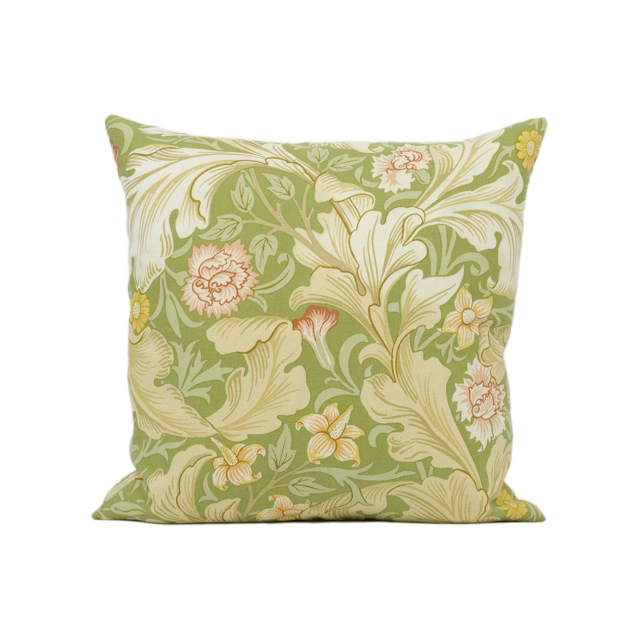 William Morris - Leicester - Green - Scrolling Acanthus Leaf Cushion Cover - Handmade Throw Pillow - Designer Home Décor