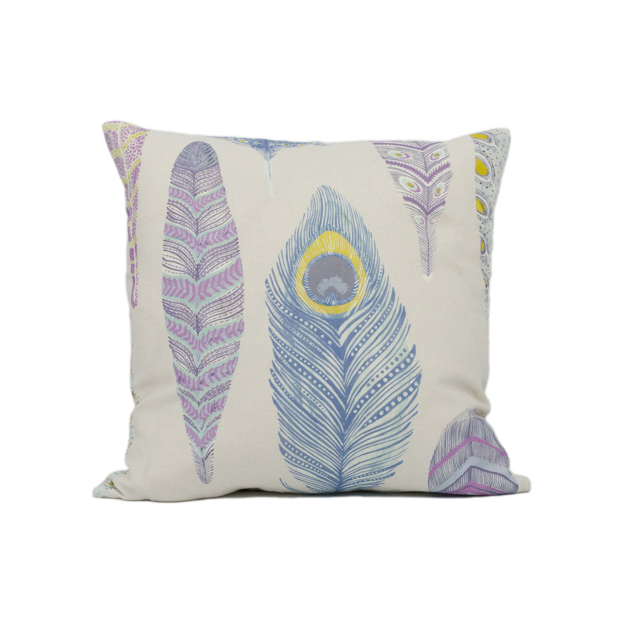 Voyage Decoration - Samui Print - Heather - Quirky Illustrative Feather Cushion Cover - Handmade Throw Pillow Designer Home Décor