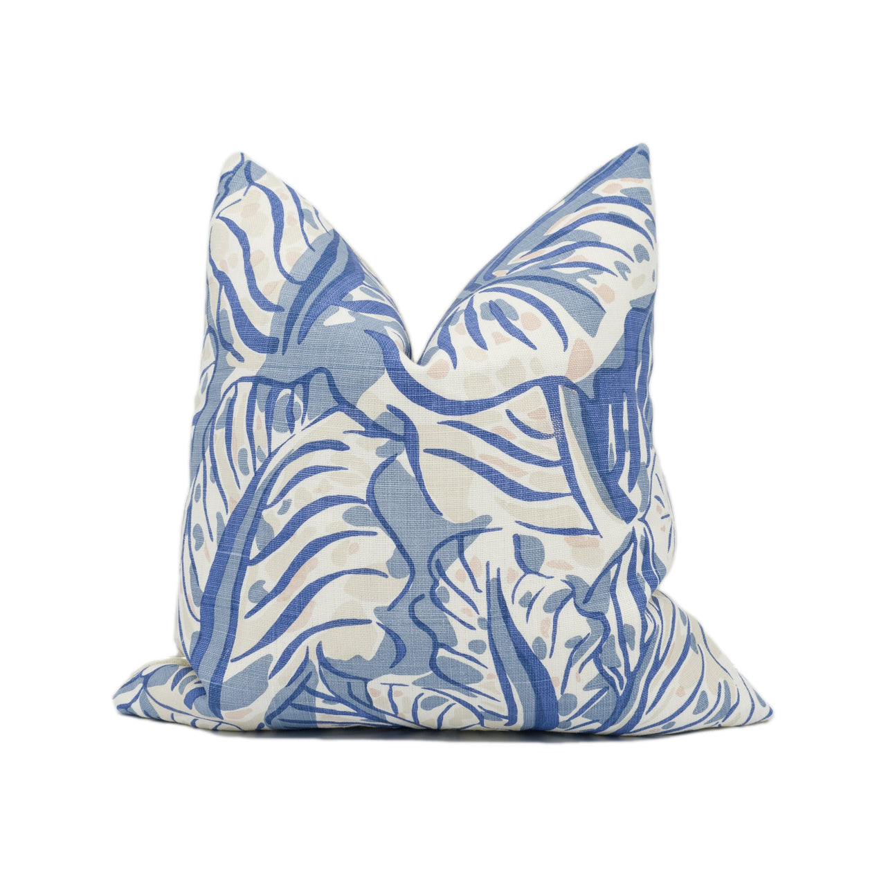 Raoul Dufy for Christopher Farr - Mille Feuilles - Denim - Iconic Fresh Contemporary Designer Cushion Cover - Handmade Throw Pillow - Luxury