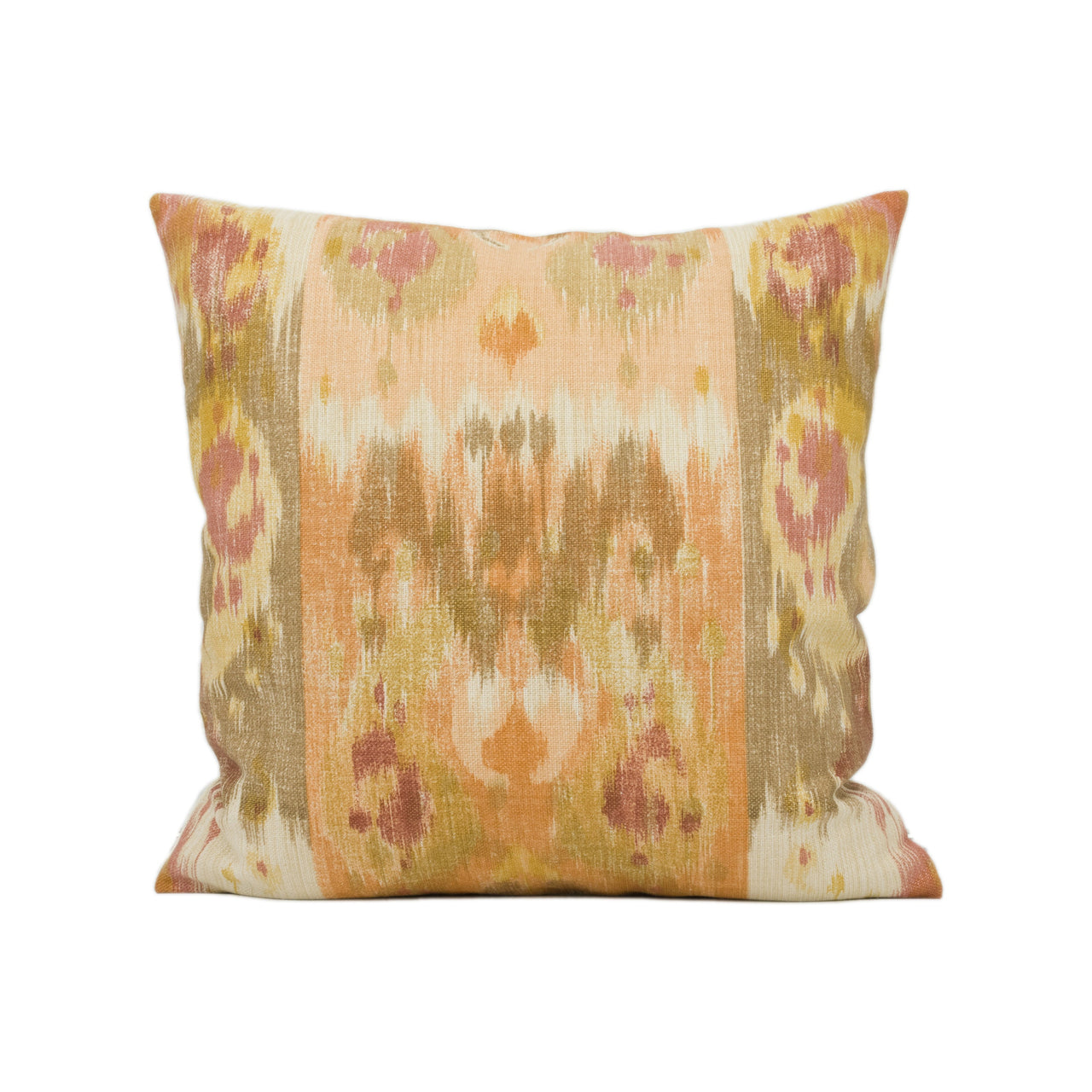 Lee Jofa - David Easton - Westmount Wall - Peach - Stunning Ikat Inspired Cushion Cover - Handmade Throw Pillow - Designer Home Décor