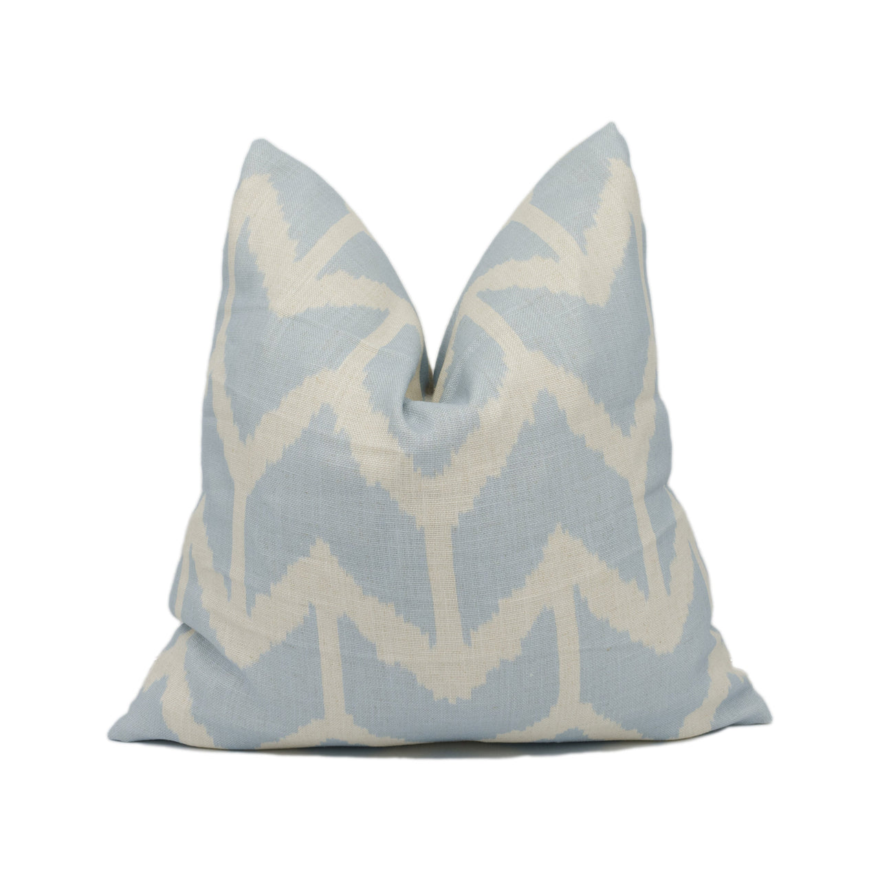 Andrew Martin - Togo - Powder - Ikat Chevron Print Cushion Cover - Handmade Throw Pillow - Designer Home Décor