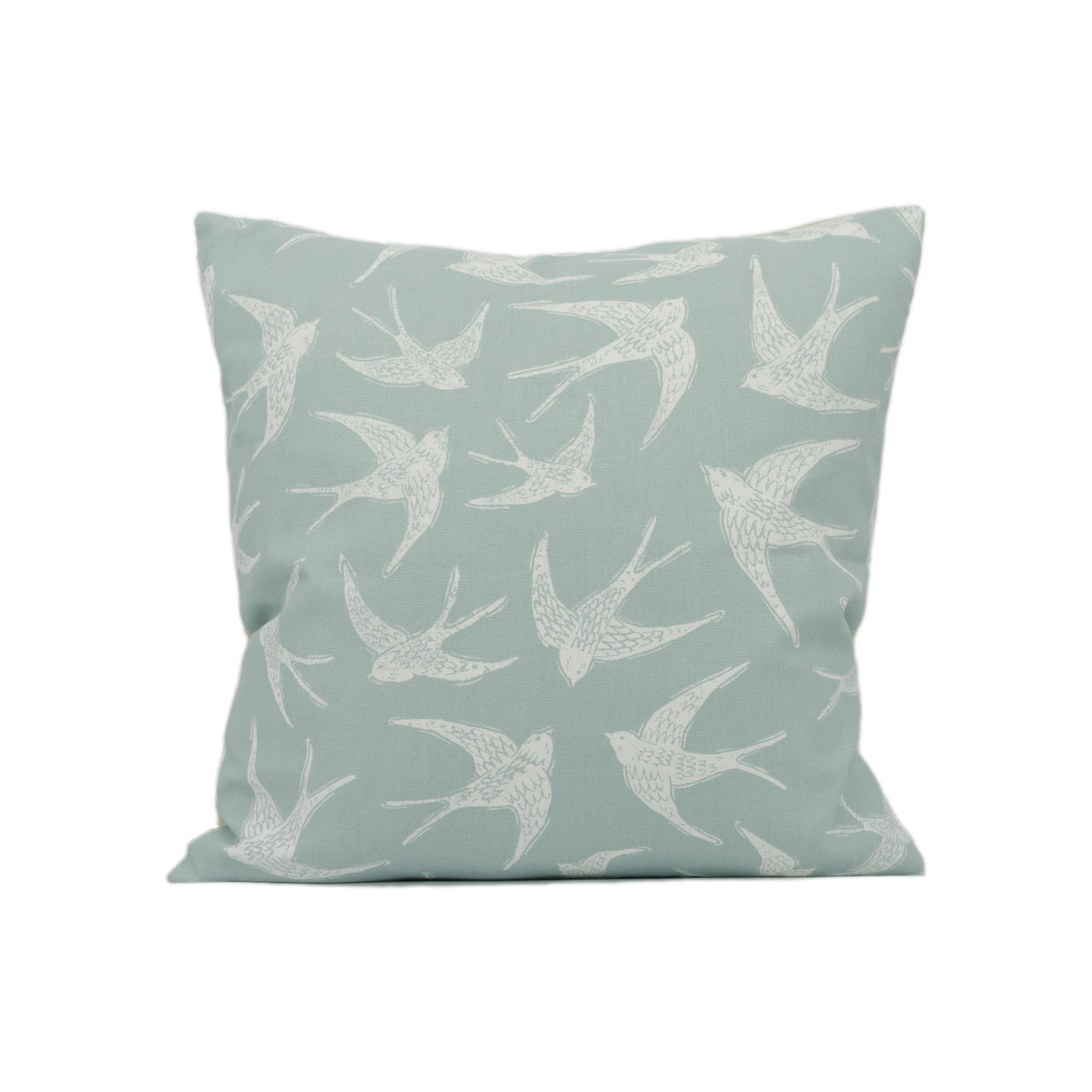 Clarke and Clarke - Fly Away - Duckegg - Pretty Birds in Flight Cushion Cover - Handmade Throw Pillow - Designer Home Décor