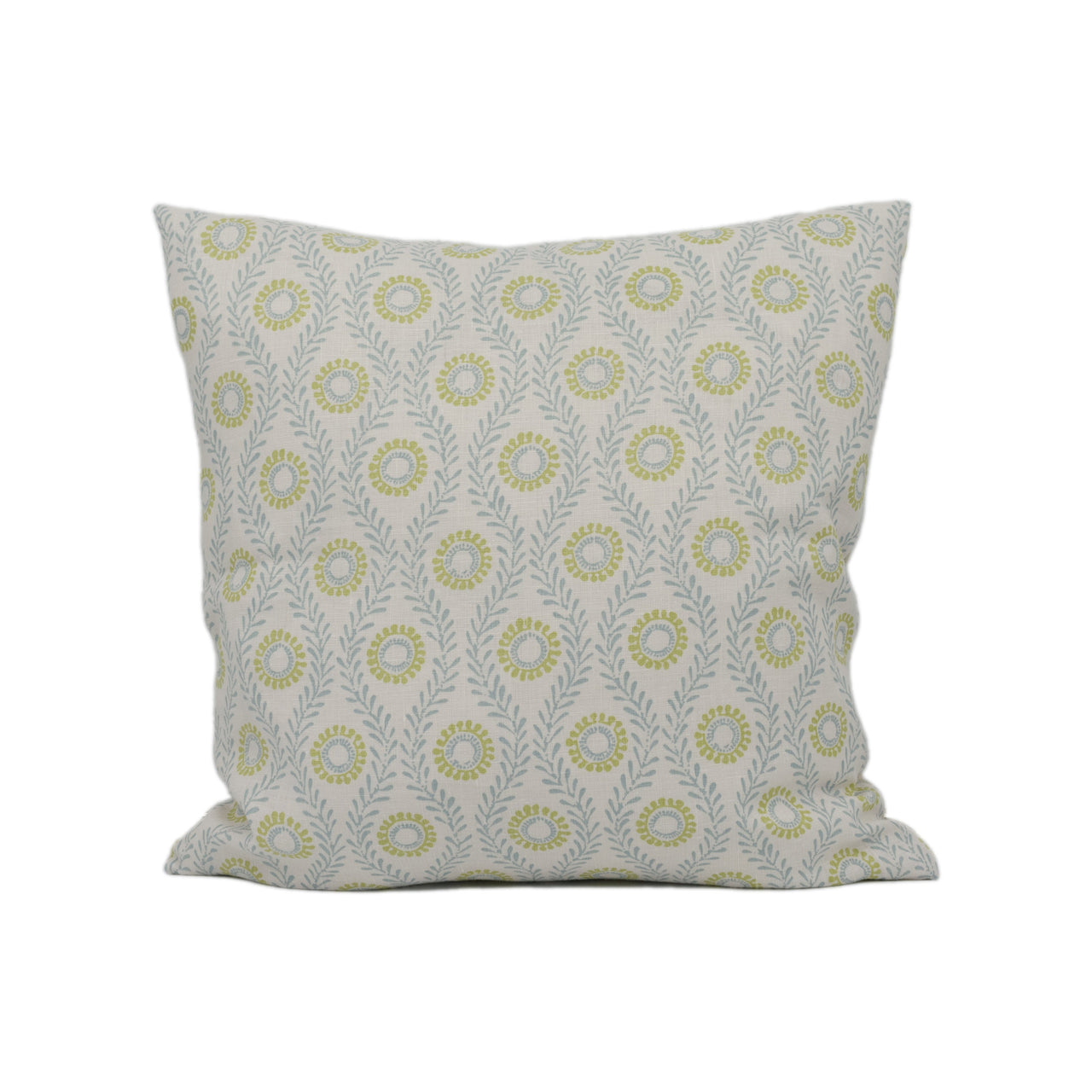 Colefax and Fowler - Swift - Leaf / Aqua - Charming Scandi Designer Cushion Cover - Handmade Throw Pillow Luxury Home Décor