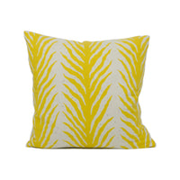 Thumbnail for Schumacher - Creeping Fern - Lemonade - Fauna Inspired Stripe Designer Cushion Cover - Handmade Throw Pillow - Luxury Home Décor