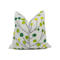 Thumbnail for Scion - Berry Tree - Emerald / Lime / Chalk - Artistic Colourful Tree Cushion Cover - Handmade Designer Home Décor