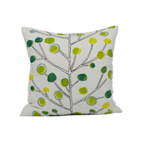 Thumbnail for Scion - Berry Tree - Emerald / Lime / Chalk - Artistic Colourful Tree Cushion Cover - Handmade Designer Home Décor