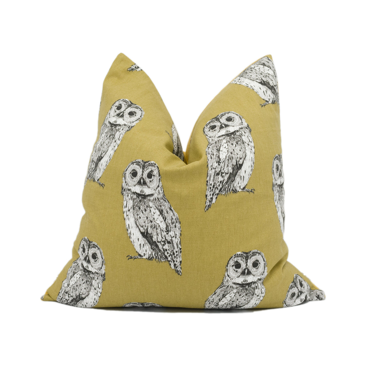 Prestigious - Tawny Owl - Tawny - Playful Bright Modern Owl Cushion Cover - Handmade Throw Pillow - Designer Home Décor