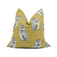 Thumbnail for Prestigious - Tawny Owl - Tawny - Playful Bright Modern Owl Cushion Cover - Handmade Throw Pillow - Designer Home Décor