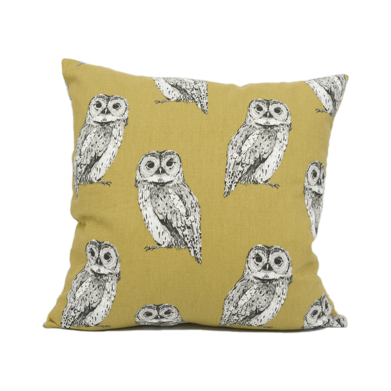 Prestigious - Tawny Owl - Tawny - Playful Bright Modern Owl Cushion Cover - Handmade Throw Pillow - Designer Home Décor