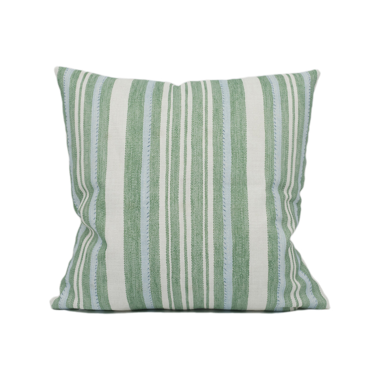 Jane Churchill - Tulsi Stripe - Green - Lively Modern Striped Cushion Cover - Handmade Throw Pillow - Designer Home Décor