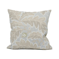 Thumbnail for Colefax and Fowler - Melbury - Old Blue -  Subdued Oversized Leafy Foliage Cushion Cover - Handmade Throw Pillow - Designer Home Décor