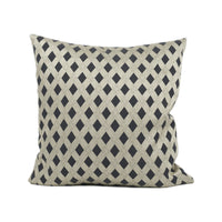 Thumbnail for Tackler London - Mila Patterned Fabric - Monochrome - Chic Metallic Modern Geometric Cushion Cover - Handmade Throw Pillow - Designer Home