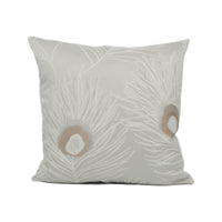 Thumbnail for Harlequin - Orlena Rose - Gold / Pearl - Chic Peacock Feather Motif Cushion Cover - Handmade Throw Pillow - Designer Home Décor