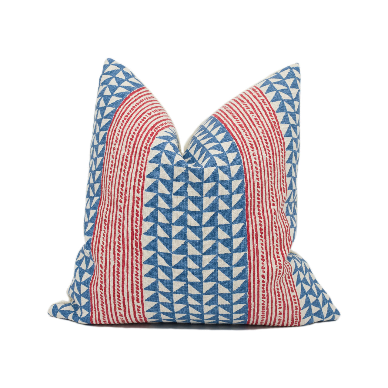 Carolina Irving - Aegean Stripe - Sea / Indigo - Geometric and Stripe Cushion Cover - Handmade Throw Pillow - Designer Home Décor