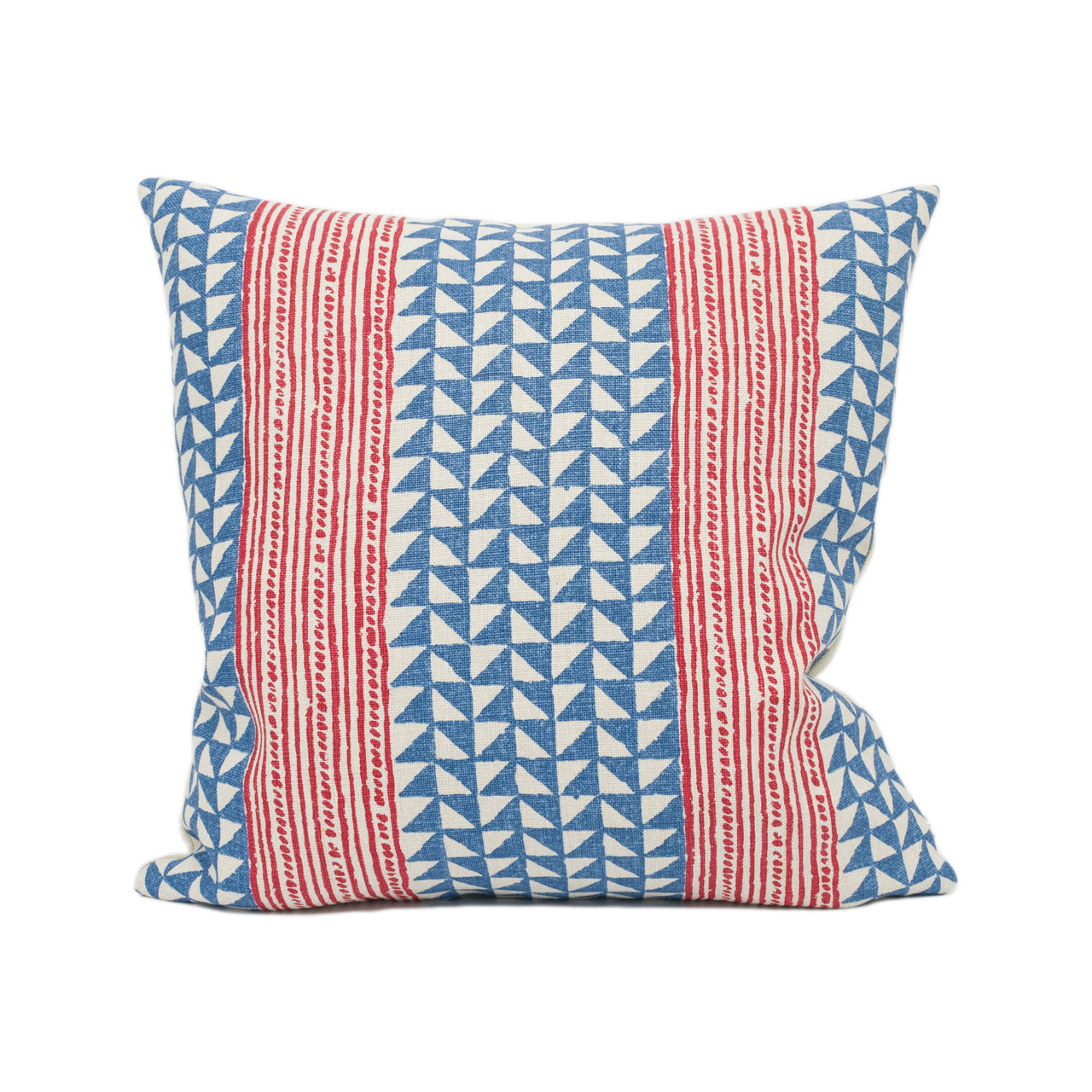 Carolina Irving - Aegean Stripe - Sea / Indigo - Geometric and Stripe Cushion Cover - Handmade Throw Pillow - Designer Home Décor