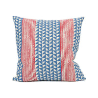 Thumbnail for Carolina Irving - Aegean Stripe - Sea / Indigo - Geometric and Stripe Cushion Cover - Handmade Throw Pillow - Designer Home Décor