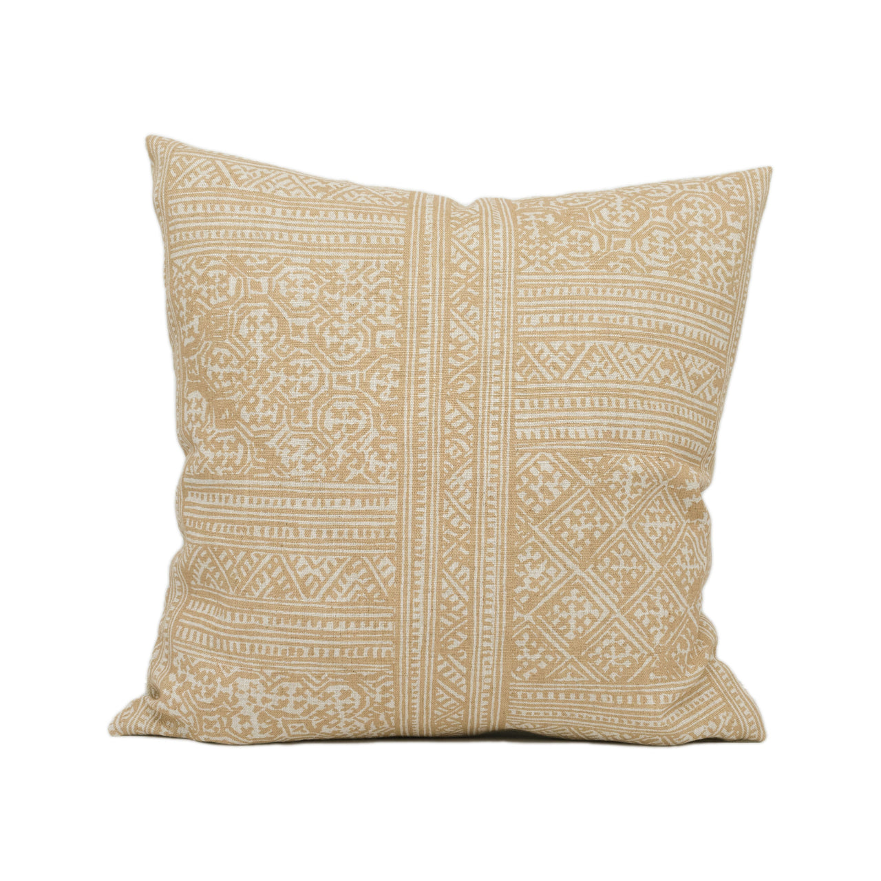 Andrew Martin - Ostuni - Almond - Italian Inspired Geometric Cushion Cover - Handmade Throw Pillow - Designer Home Décor